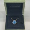 Pre-Owned/ Preloved/ Second Hand Van Cleef & Arpels (VCA) 2018 Holiday Pendant, Necklace in Blue Stone, Gold Color, Vintage Size, Front View