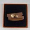 Pre-Owned/ Preloved/ Second Hand Hermes Mini Double Kelly Bracelet, Bracelet in Gold, Gold Hardware Color, T1 Size, Front View