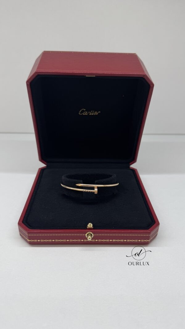 Pre-Owned/ Preloved/ Second Hand Cartier Small model Juste Un Clou Bracelet, Bracelet in Rose gold Color, 16 Size, Front View