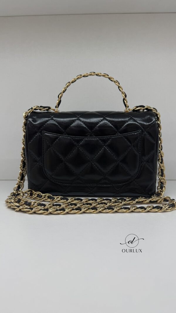 Chanel | Top Handle Flap (Glazed Calfskin Leather)