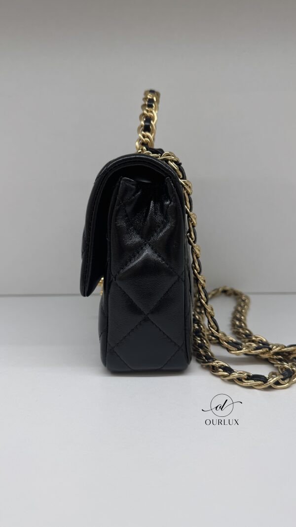 Chanel | Top Handle Flap (Glazed Calfskin Leather)