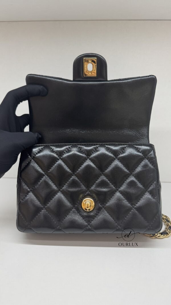 Chanel | Top Handle Flap (Glazed Calfskin Leather)