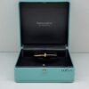 Pre-Owned/ Preloved/ Second Hand Tiffany T Narrow Wire Bracelet, Bracelet in Yellow Gold Color, Small Size, Front View