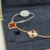 Van Cleef & Arpels (VCA) | Guilloche Carnelian Alternate Bracelet