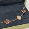 Van Cleef & Arpels (VCA) | Guilloche Carnelian Alternate Bracelet