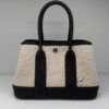Pre-Owned/ Preloved/ Second Hand Hermes Mini Garden Party 23, Bag in Ebene, Ecru Color, 23cm Size, Front View