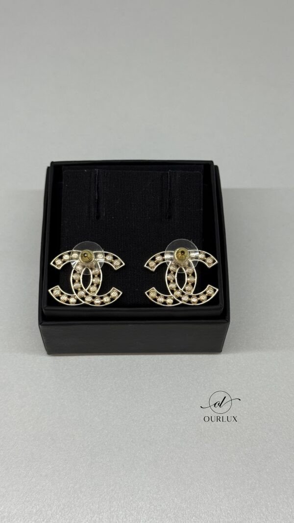 Chanel | Large CC Crystal Earrings Costume Jewellery