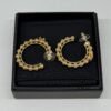 Chanel | Beaded Hoop CC Earrings