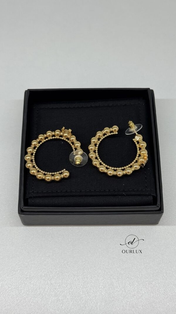 Chanel | Beaded Hoop CC Earrings