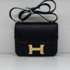 Pre-Owned/ Preloved/ Second Hand Hermes Constance 18 Epsom, Bag in Black, Gold Hardware Color, Mini Size, Front View