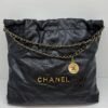 Pre-Owned/ Preloved/ Second Hand Chanel Chanel 22 Medium, Bag in Black, Gold Hardware Color, Medium Size, Front View