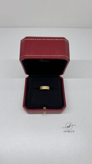 Pre-Owned/ Preloved/ Second Hand Cartier Love Ring Classic Model, Ring in Rose Gold Color, 52 Size, Front View