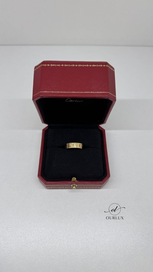 Pre-Owned/ Preloved/ Second Hand Cartier Love Ring Classic Model, Ring in Rose Gold Color, 52 Size, Front View