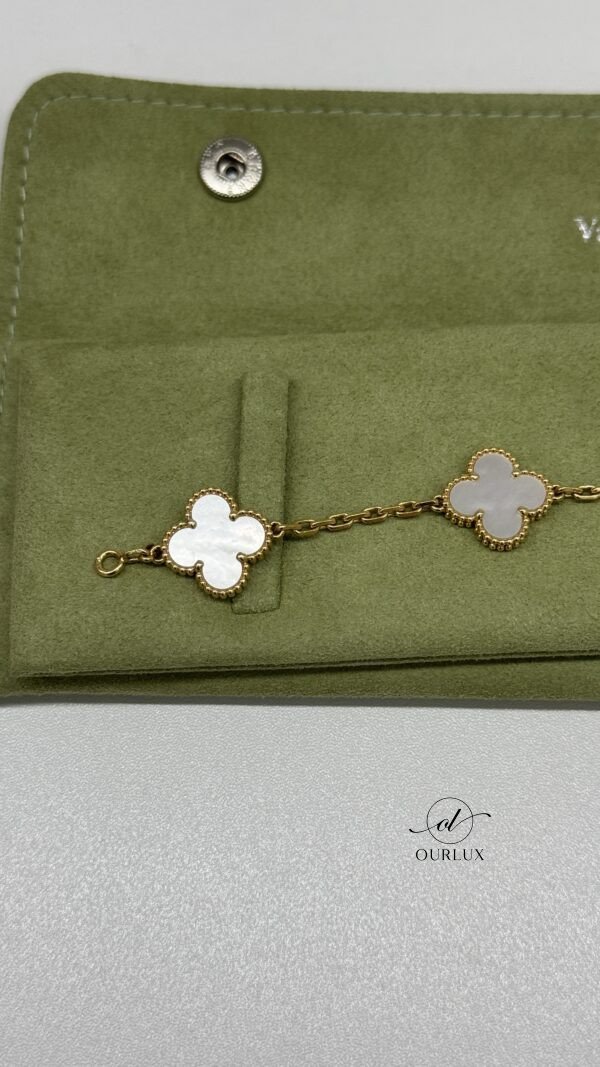 Van Cleef & Arpels (VCA) | White Mother Of Pearl 5 Motif Bracelet