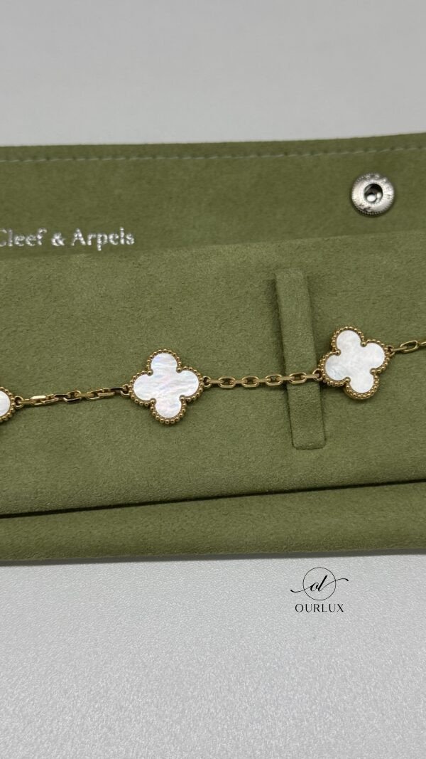 Van Cleef & Arpels (VCA) | White Mother Of Pearl 5 Motif Bracelet