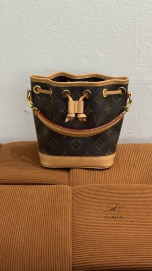 Pre-Owned/ Preloved/ Second Hand Louis Vuitton (LV) Nano Neo Bucket Bag, Bag in Monogram Color, Nano Size, Front View