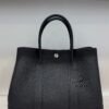 Pre-Owned/ Preloved/ Second Hand Hermes Garden Party 30, Bag in Black, Silver Hardware Color, 30cm Size, Front View