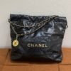 Pre-Owned/ Preloved/ Second Hand Chanel Chanel 22 Bag Small, Bag in Black, Gold Hardware Color, Small Size, Front View