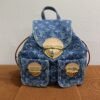Pre-Owned/ Preloved/ Second Hand Louis Vuitton (LV) Denim Venice Backpack, Bag in Denim Blue Monogram Color, 24 X 26 X 7 cm Size, Front View