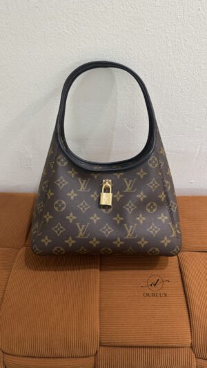 Pre-Owned/ Preloved/ Second Hand Louis Vuitton (LV) The Drop PM, Bag in Monogram, Black leather Trim Color, 28 x 15 x 12 cm Size, Front View
