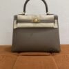 Pre-Owned/ Preloved/ Second Hand Hermes Kelly 25 Epsom Sellier, Bag in Etoupe, Gold Hardware Color, 25 Size, Front View