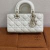 Pre-Owned/ Preloved/ Second Hand Dior D Joy Small, Bag in White, Gold Hardware Color, Small Size, Front View