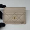 Pre-Owned/ Preloved/ Second Hand Dior Dior Caro Freesia Card Holder, Bag in Beige, Gold Hardware Color, 10.5 x 8 x 0.5 cm Size, Front View