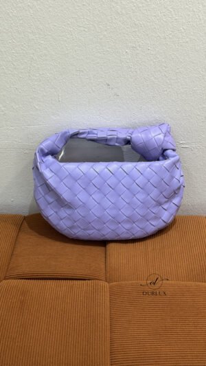 Pre-Owned/ Preloved/ Second Hand Bottega Veneta (BV) Mini Jodie, Bag in Pastel Purple Color, Mini Size, Front View