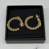 B202501312-Chanel-Beaded-Hoop-CC-Earrings-1 Chanel | Beaded Hoop CC Earrings