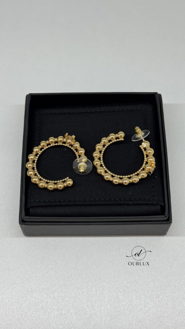 B202501312-Chanel-Beaded-Hoop-CC-Earrings-1 Chanel | Beaded Hoop CC Earrings