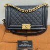 Chanel | Old Medium Boy Caviar