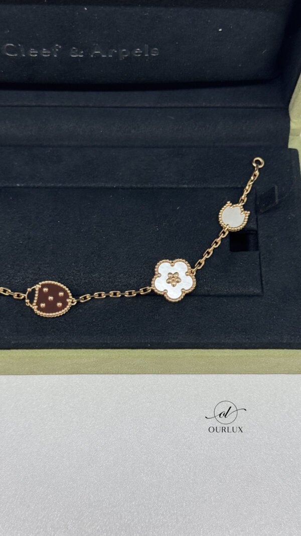 Van Cleef & Arpels (VCA) | Lucky Spring Lady Bug, Plum Blossom Bracelet