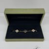 Pre-Owned/ Pre-Loved/ Second-Hand Van Cleef & Arpels (VCA) Diamond Grey Mother of Pearl Alternate Bracelet, Bracelet in Rose Gold, Grey Color, 19cm Size, Front View