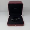 Pre-Owned/ Preloved/ Second Hand Cartier Classic Juste Un Clous Bracelet (Thick Version), Bracelet in White Gold Color, 17 Size, Front View