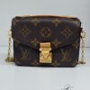 Pre-Owned/ Pre-Loved/ Second-Hand Louis Vuitton (LV) Monogram Micro Metis Shoulder Bag, Bag in Brown, Gold Hardware Color,  Size, Front View