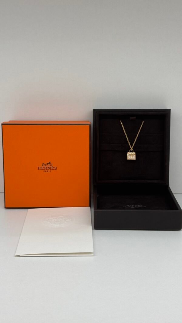 Hermes | Diamond Kelly Necklace 18k Gold