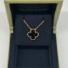 Van Cleef & Arpels (VCA) | Onyx Vintage Alhambra Pendant