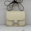 Pre-Owned/ Pre-Loved/ Second-Hand Hermes Constance 18 Epsom, Bag in Nata, Silver Hardware Color,  Size, Front View