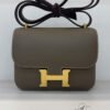 Pre-Owned/ Pre-Loved/ Second-Hand Hermes Constance 18 Epsom (K Stamp), Bag in Etoupe, Gold Hardware Color, 18 Size, Front View