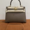 Pre-Owned/ Pre-Loved/ Second-Hand Hermes Kelly 25 Epsom Sellier, Bag in Etoupe, Gold Hardware Color, 25 Size, Front View