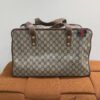 Pre-Owned/ Pre-Loved/ Second-Hand Gucci Luggage Tote Monogram Canvas, Bag in Brown, Gucci Monogram Color, 43 x 20 x 25 cm Size, Front View