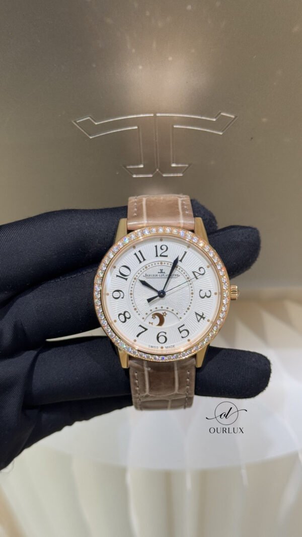 Pre-Owned/ Pre-Loved/ Second-Hand Jaeger-LeCoultre Rendez-Vous Q3612420 Diamond 38mm, Watch in Rose Gold Color, 38.2mm Size, Front View