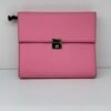 Pre-Owned/ Pre-Loved/ Second-Hand Hermes Clic 16 Wallet Crossbody, Bag in Pink, Silver Hardware (Epsom leather) Color, 16 x 15 x 3.5 cm Size, Front View