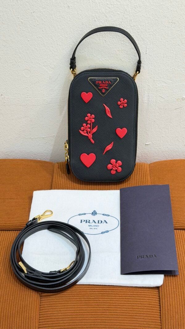 Prada | Phone and Card Crossbody Carrier