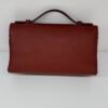 Pre-Owned/ Pre-Loved/ Second-Hand Loro Piana Lord Piana L19 Extra Pocket, Bag in Kummel Burgundy, Silver Hardware Color, 19cm Size, Front View