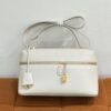 Pre-Owned/ Pre-Loved/ Second-Hand Loro Piana L27 Extra Pocket Shoulder (Linen Calf), Bag in Grey Color, 27 Size, Front View