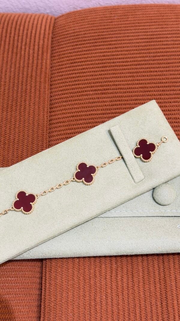 Van Cleef & Arpels (VCA) | Carnelian 5 Motif Bracelet