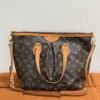 Pre-Owned/ Pre-Loved/ Second-Hand Louis Vuitton (LV) Palermo Tote PM, Bag in Monogram Color, 30 x 25 x 18 cm Size, Front View