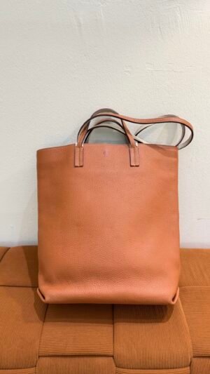 Pre-Owned/ Pre-Loved/ Second-Hand Others Moynat Leather Tote, Bag in Brown Color, 32 x 36 x 11 cm Size, Front View