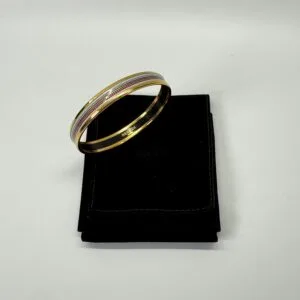 b202506469-hermes-uni-bracelet Pre-Owned/ Pre-Loved/ Second-Hand Hermes Uni Bracelet, Bracelet in Gold, Multi Colour Color, Large Size, Front View